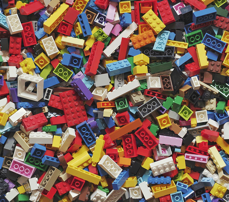 pile of colorful lego bricks