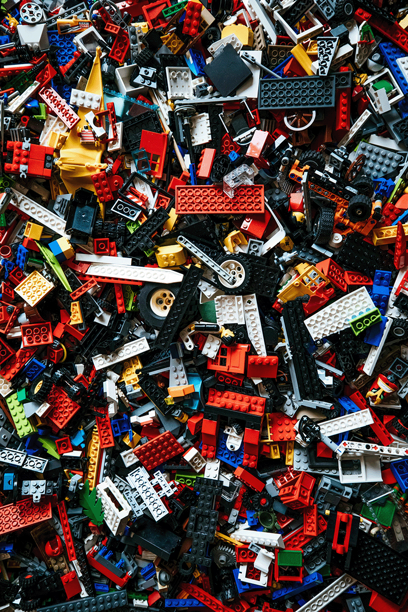 pile of colorful lego bricks